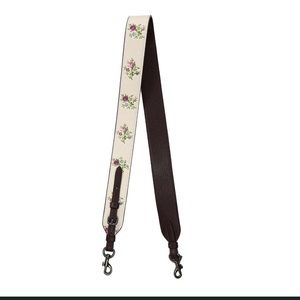 COPY - COPY - NWOT Coach Cross Stitch Floral Novelty Guitar Strap